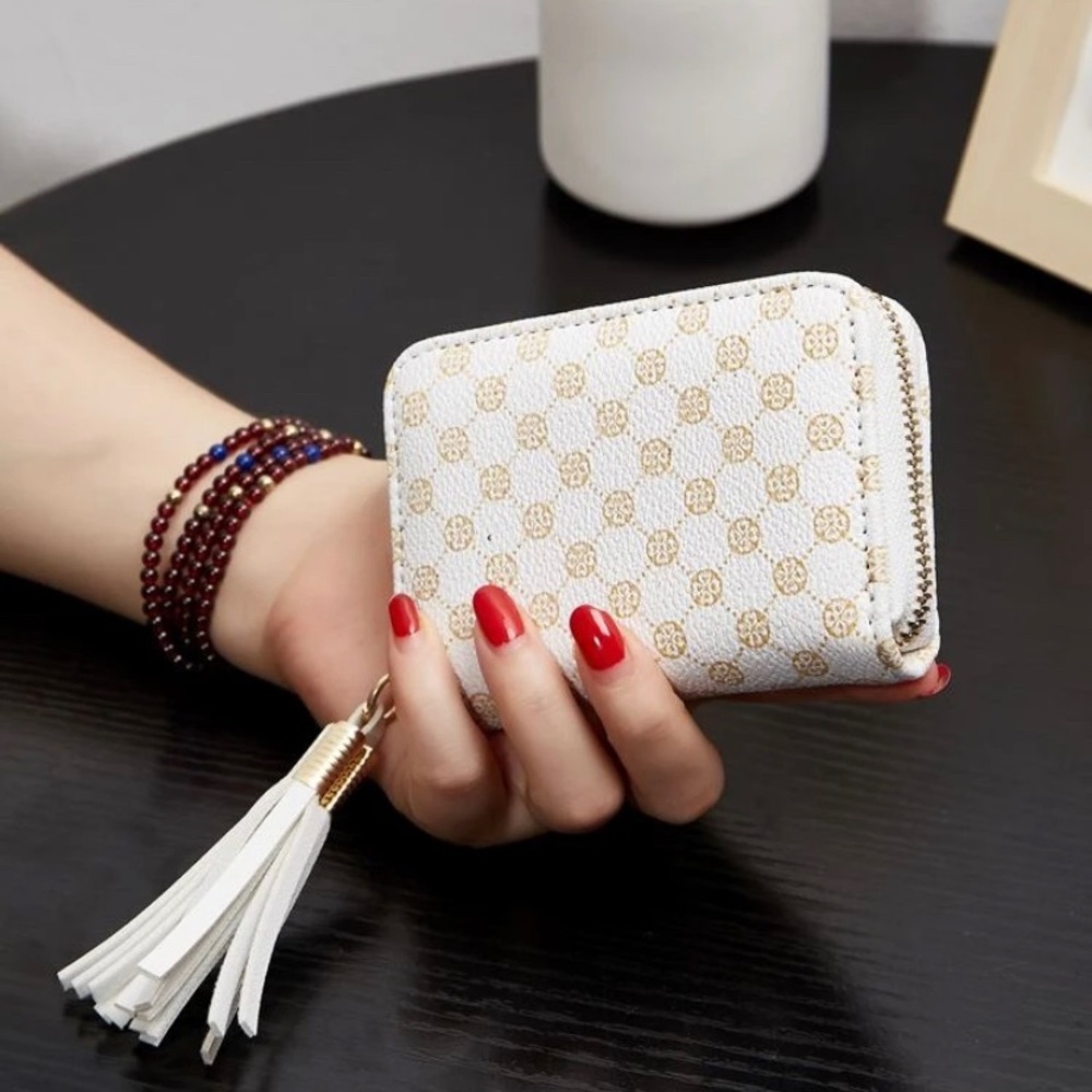 Geo Pattern Coin Purse 🤍
